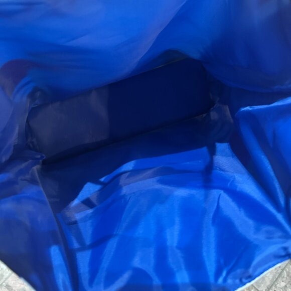 Vintage Estée Lauder Harper’s Bazaar 1932 Tote Bag Blue White Macy’s Edition - Picture 3 of 6